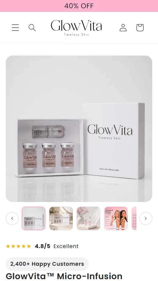 GlowVita — mobile 2