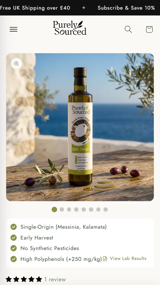 Purely Sourced — mobile 2